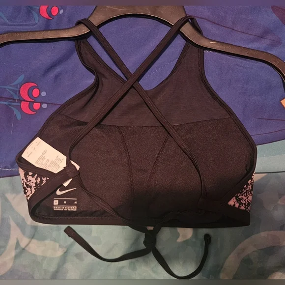 ❤️Nike High Neck Bikini Top Bra Women's Size S💜 - Picture 4 of 8